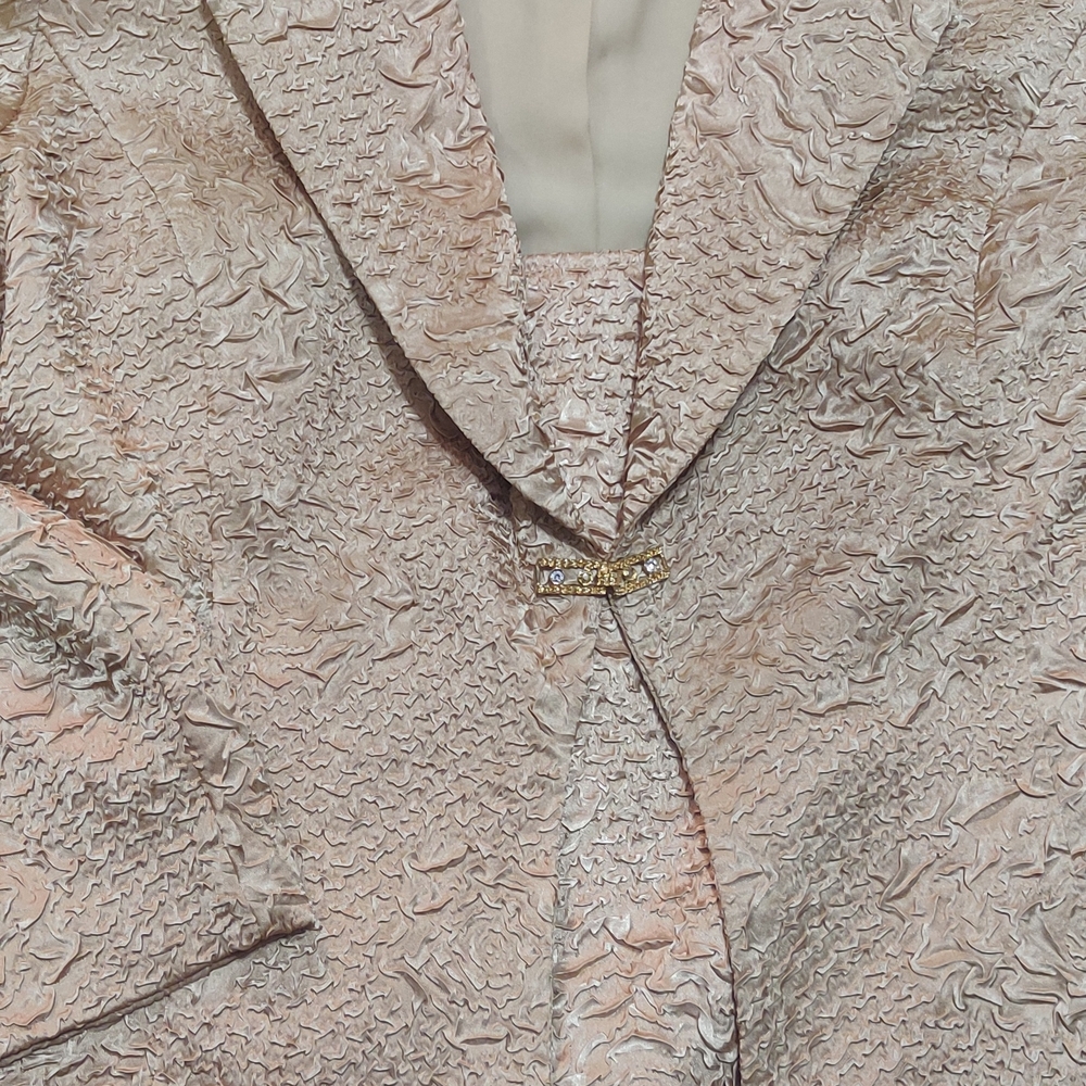 Joseph Ribkoff Textured Gold Blazer - Picture 2 of 16